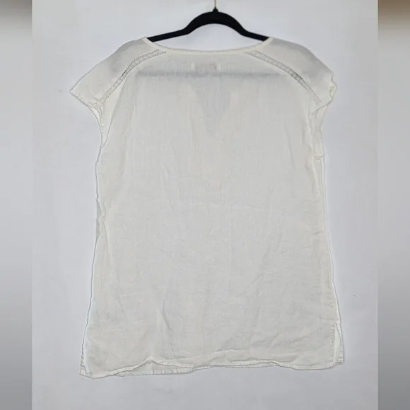 Ellen Tracy Top Linen Sheer - Picture 4 of 4